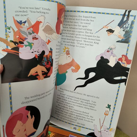 Walt Disney Treasure Chest 1991 Set of 5 11 x 17" Story Books- Never Used - Picture 5 of 13